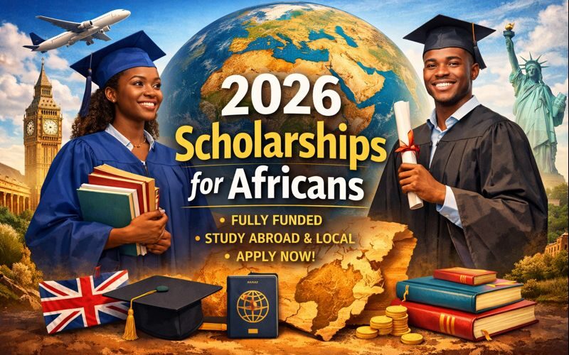 2026 Scholarships for Africans: Fully Funded Opportunities to Study Abroad and at Home